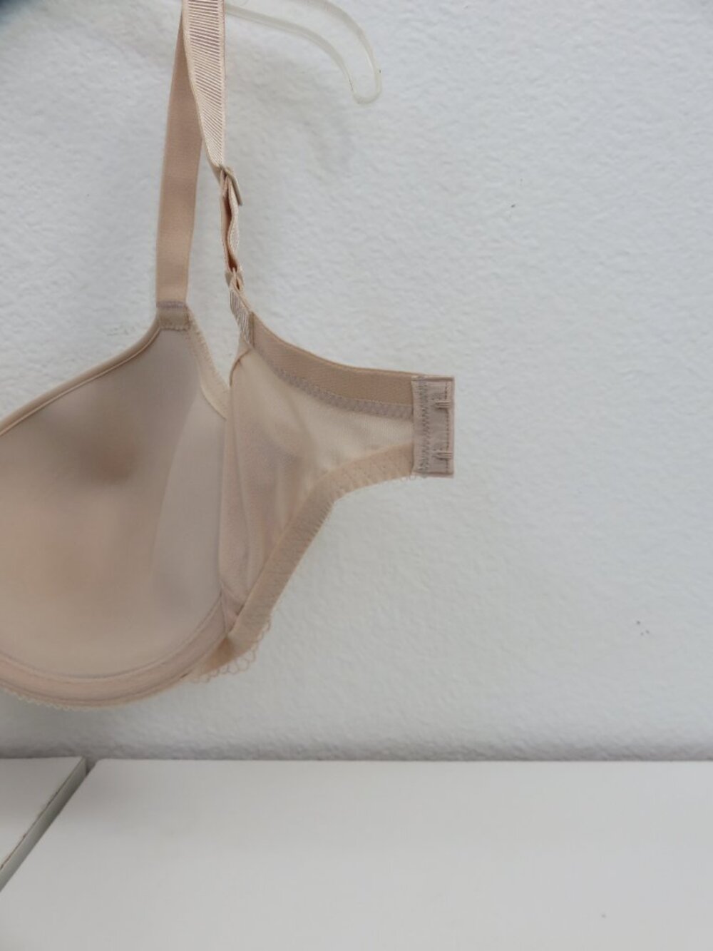(#123) Wacoal 853117 Nude Underwire T-Shirt Bra Lace Trim Size 34G Beige - Picture 6 of 8